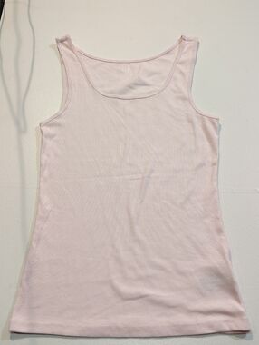 GAP Light Pink Ribbed Scoop Tank